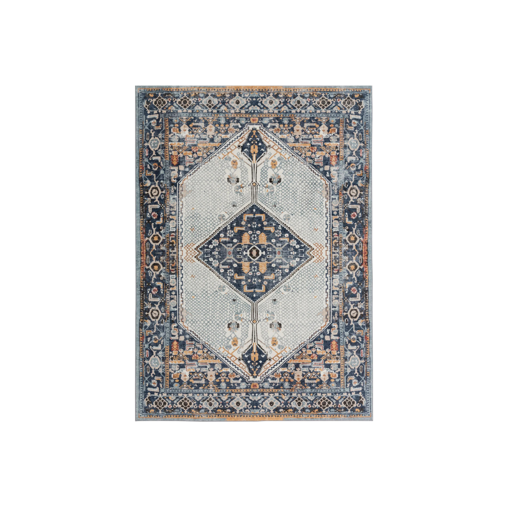 Bohemian Nights Orange, Blue & Ivory Cream