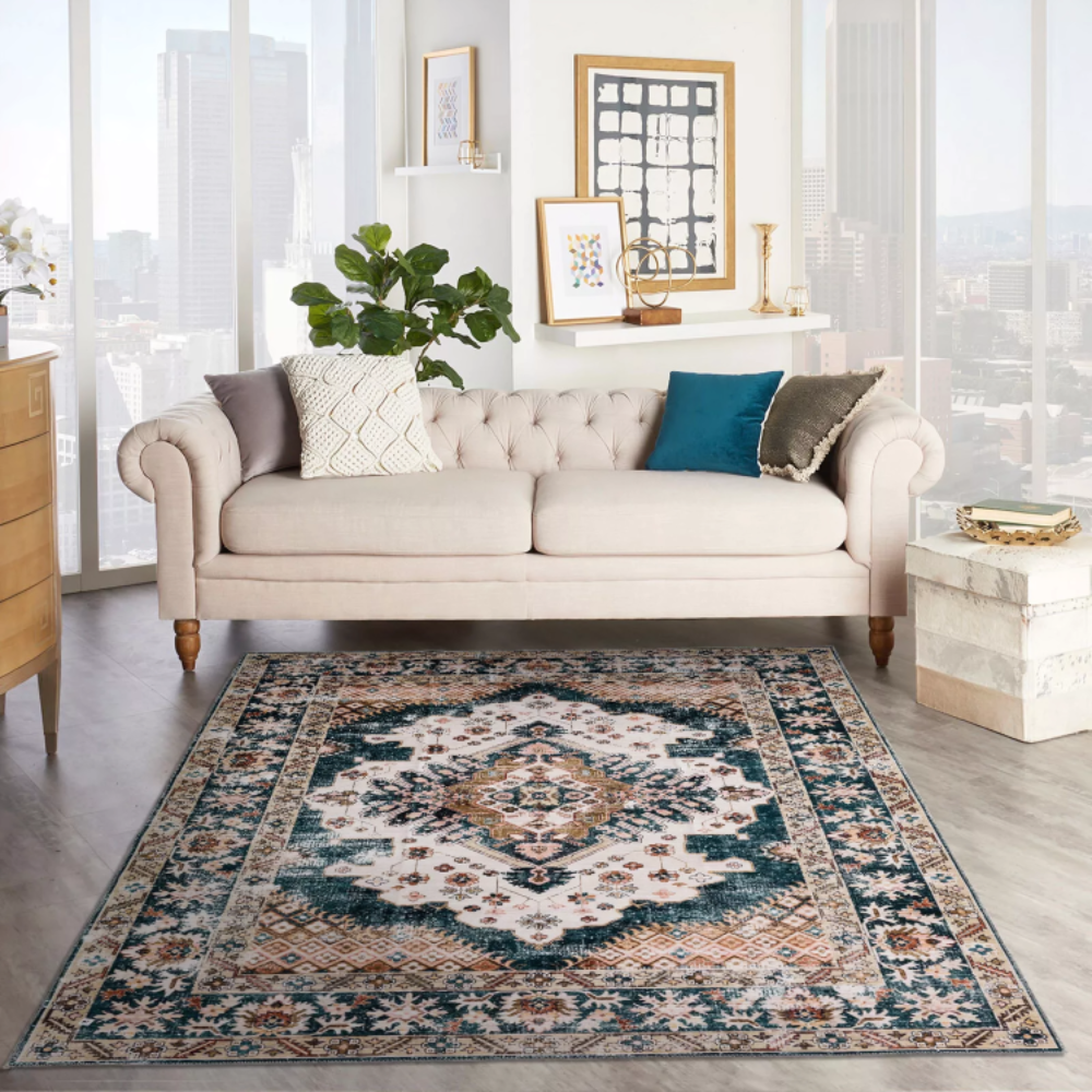 Persian Mirage Ivory, Dark Blue With Subtile Tones To Compliment