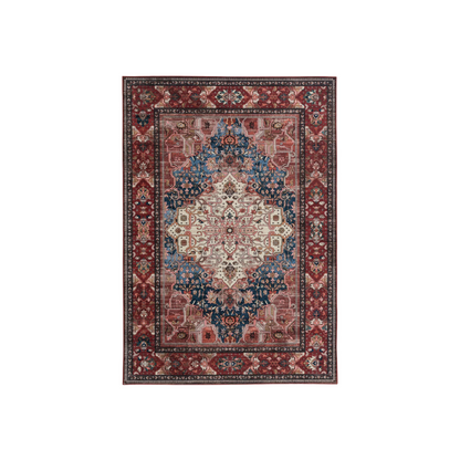 Vintage Royale Rich Red Ivory & Blue Tones