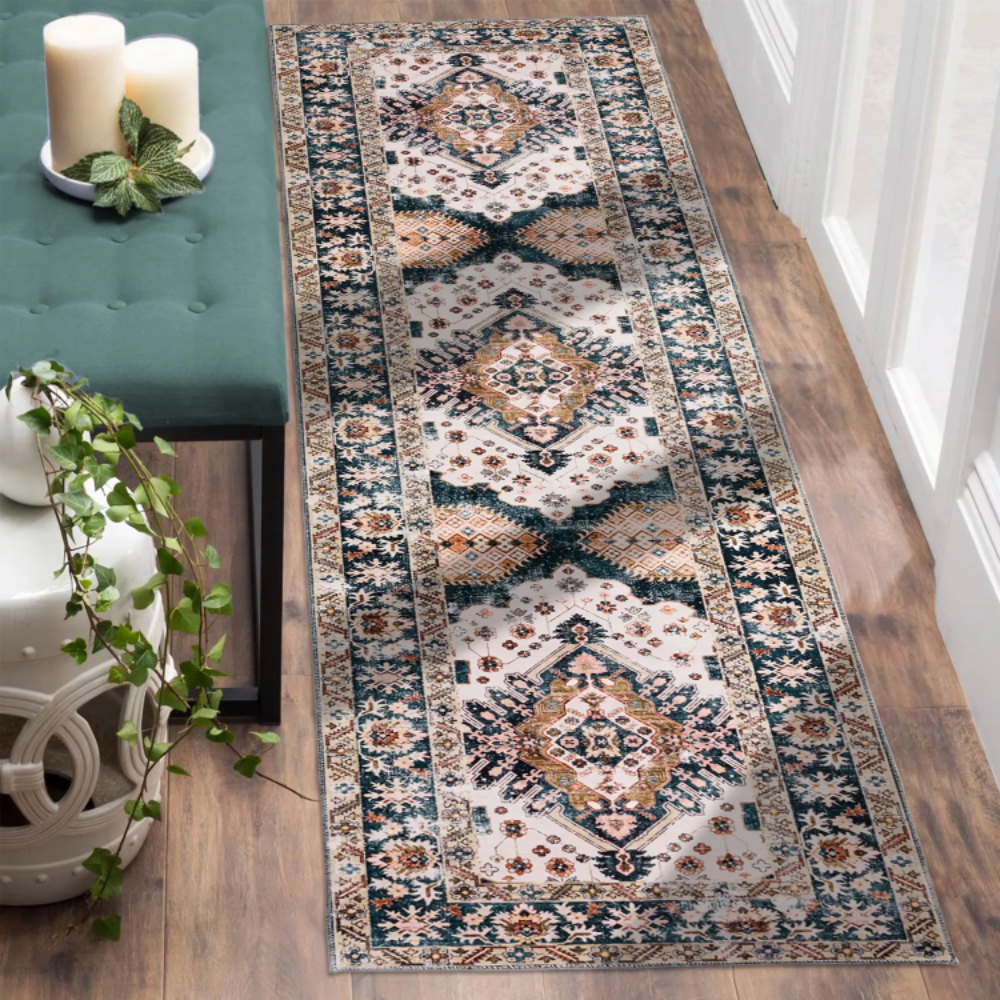 Persian Mirage Ivory, Dark Blue With Subtile Tones To Compliment