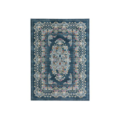 Antique Bloom Teal Turquoise Blue
