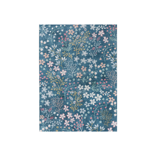 Meadow Mornings Teal Turquoise Blue Floral