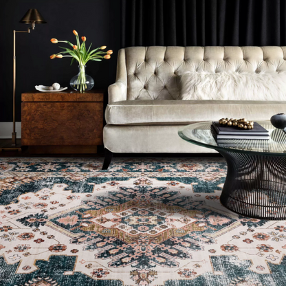 Persian Mirage Ivory, Dark Blue With Subtile Tones To Compliment